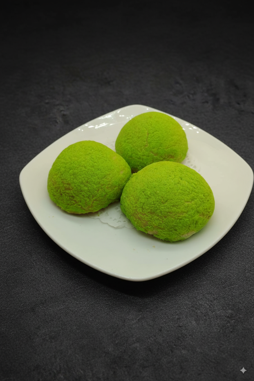 酥皮蜜瓜包 HK$38 從哈蜜瓜色的酥皮到香甜的果肉內 餡,啖啖都是清甜滋味。