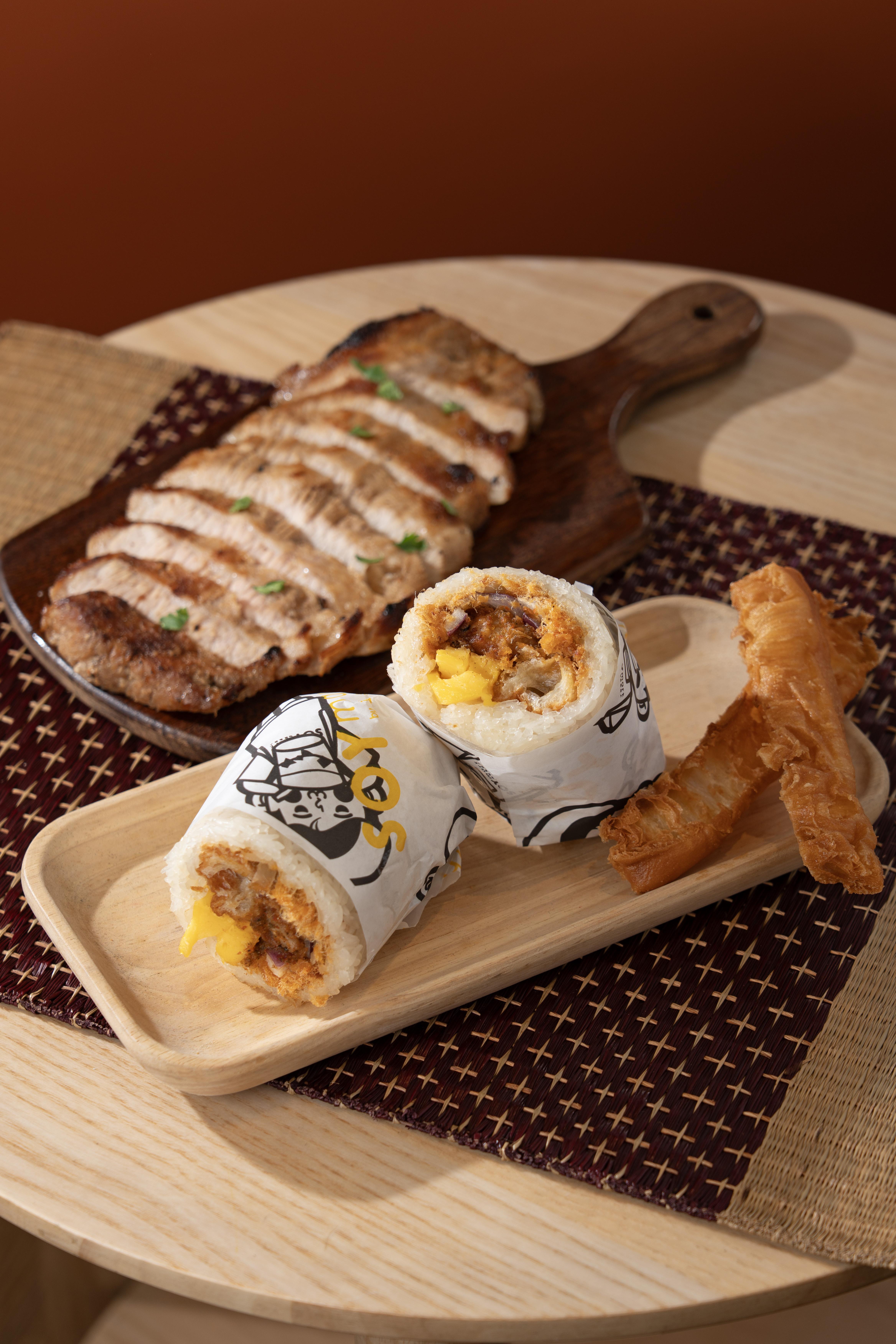 酸辣豬頸肉粢飯 $50