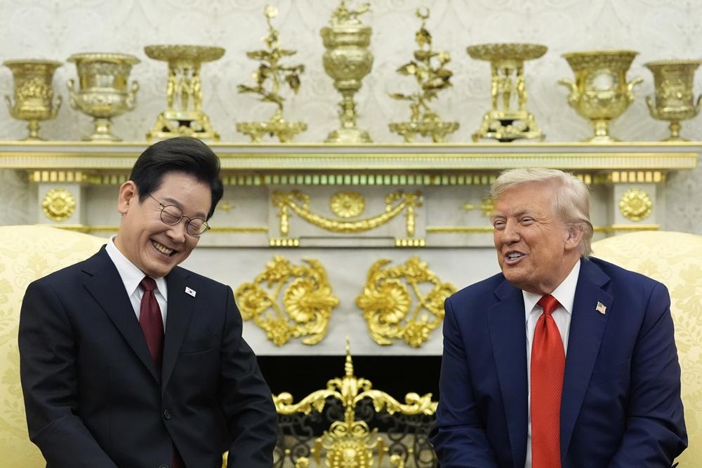 數據亦反映特朗普高關稅等壓力帶來影響。(2025年8月。AP)