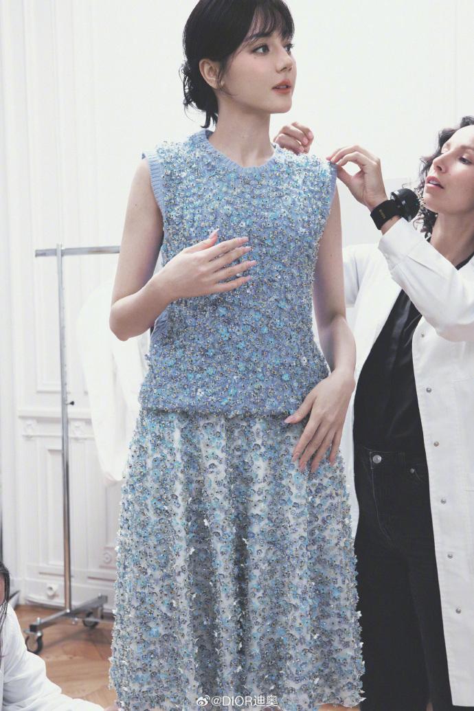 迪麗熱巴獲Dior高規格接待。
