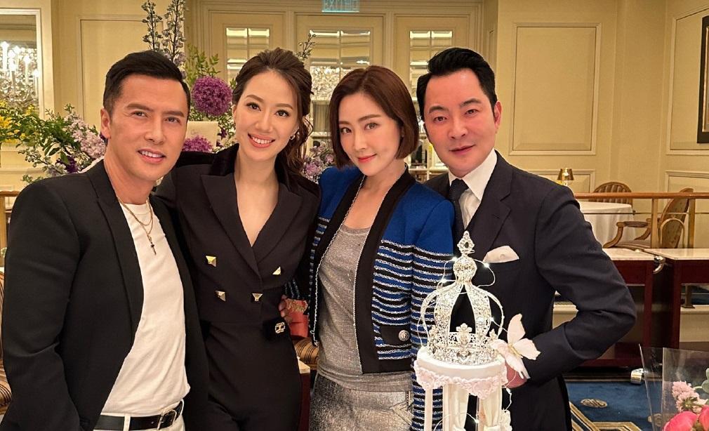 張玉珊與盧啟賢跟甄子丹夫婦經常見面。