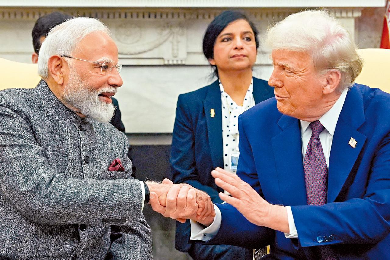 美國總統特朗普 印度總理莫迪