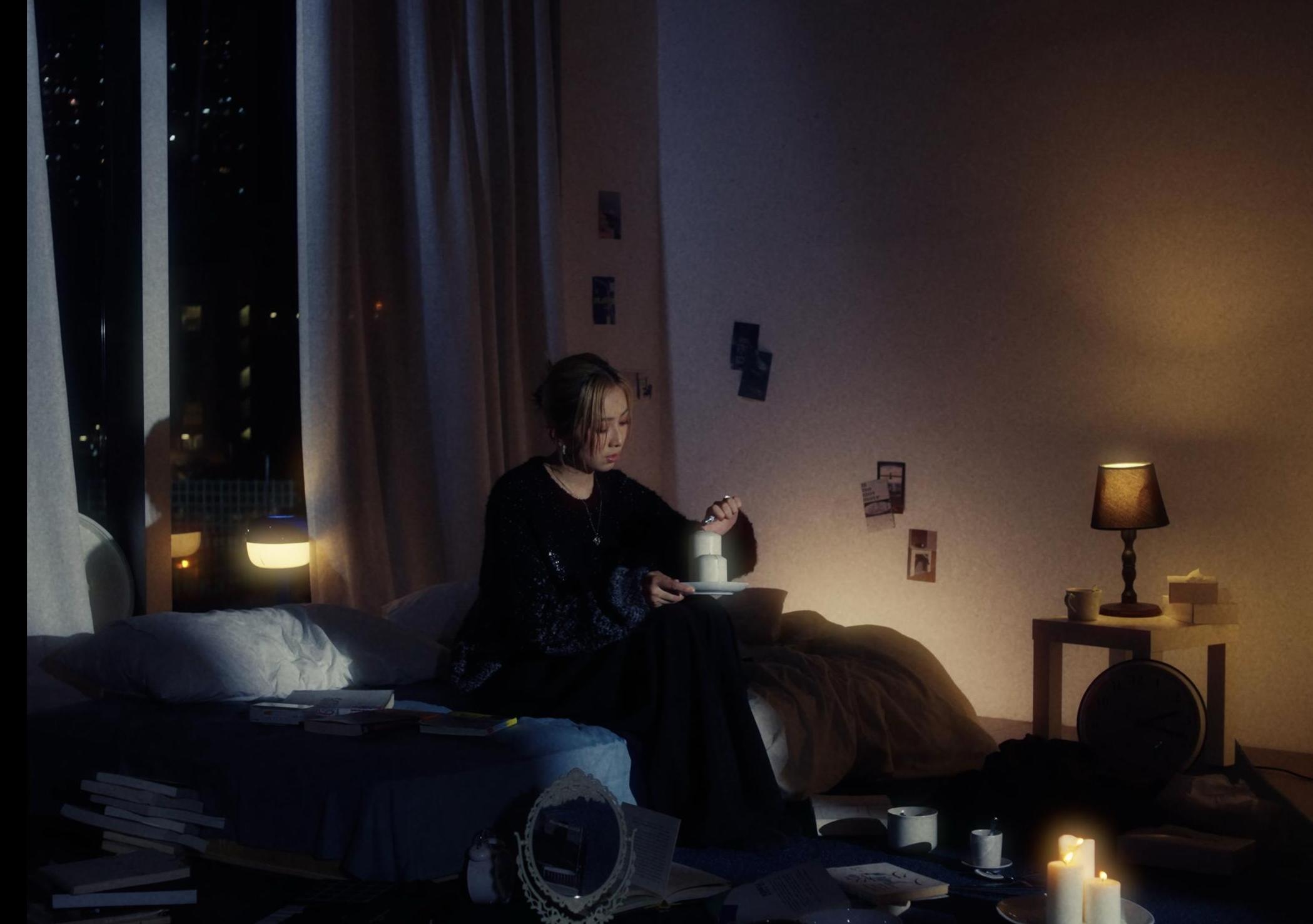 陳樂頤Georgina (阿左)為新歌《今夜無人入睡》拍合唱版MV。