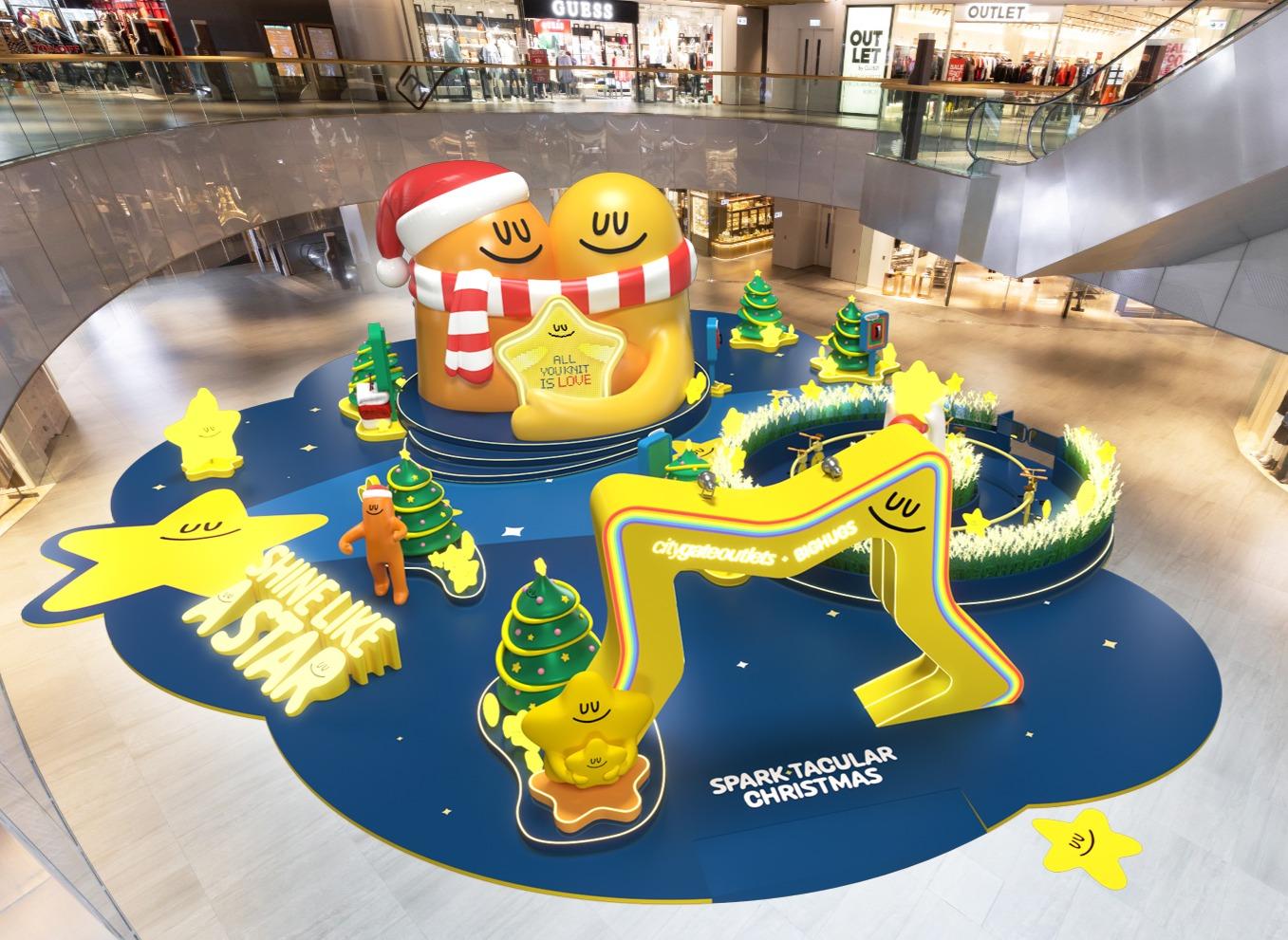 2樓中庭廣場的「SPARK★TACULAR抱抱星球」