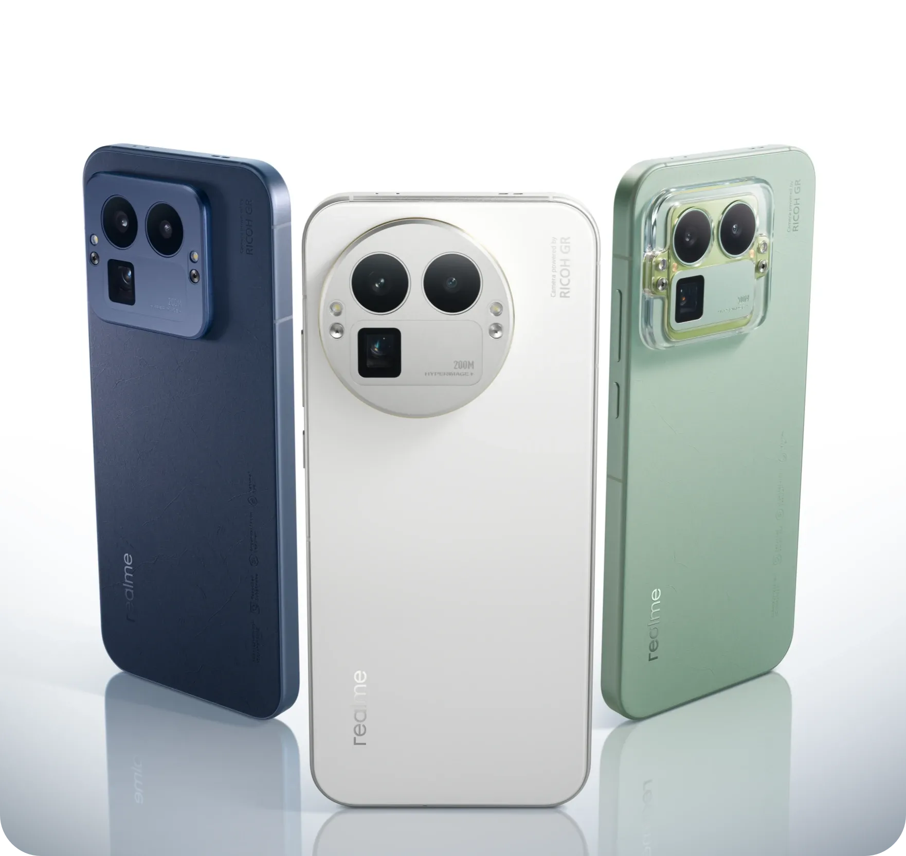 RICOH GR 手機用上 7P 鏡片 50MP F1.8 OIS 主鏡、50MP 廣角跟 200MP OIS 長焦組成三鏡,支援 120x 變焦。