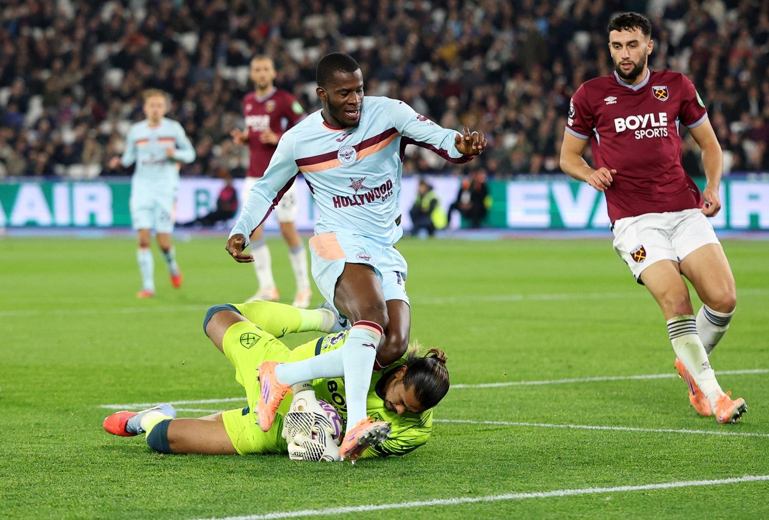 賓福特作客2:0贏韋斯咸。(路透社)