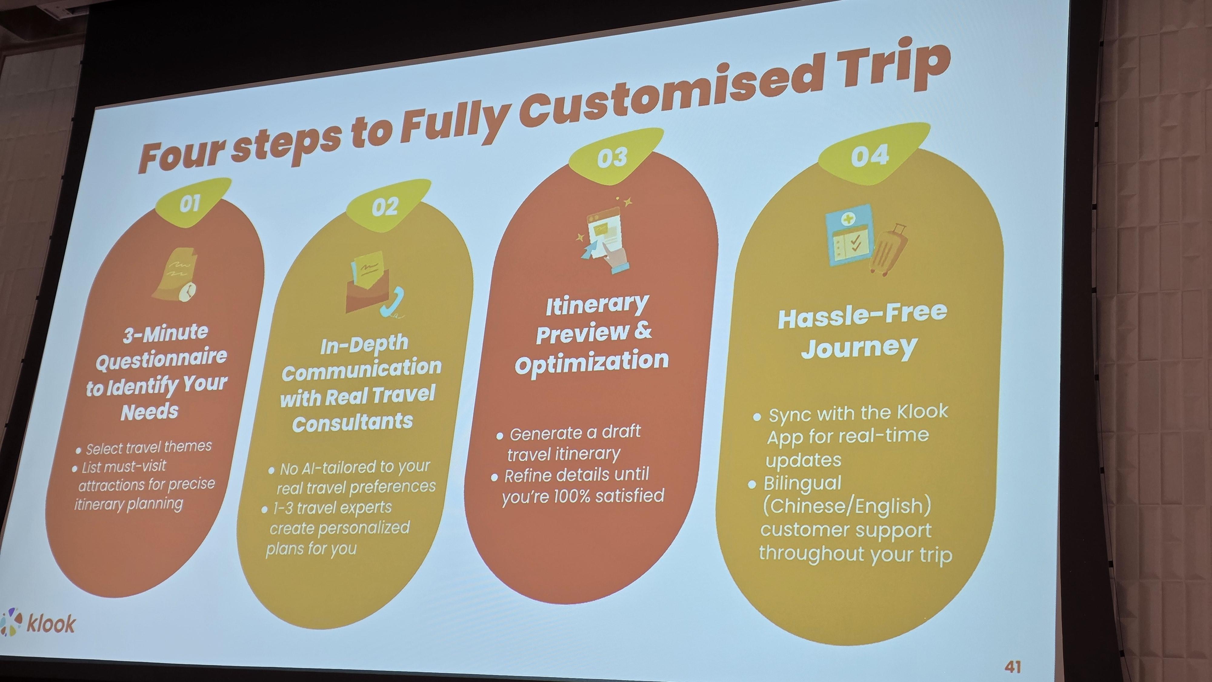 Winnie率先介紹中國深度遊「全私人訂製」服務及新增日本新幹線「彈性火車改期」功能。