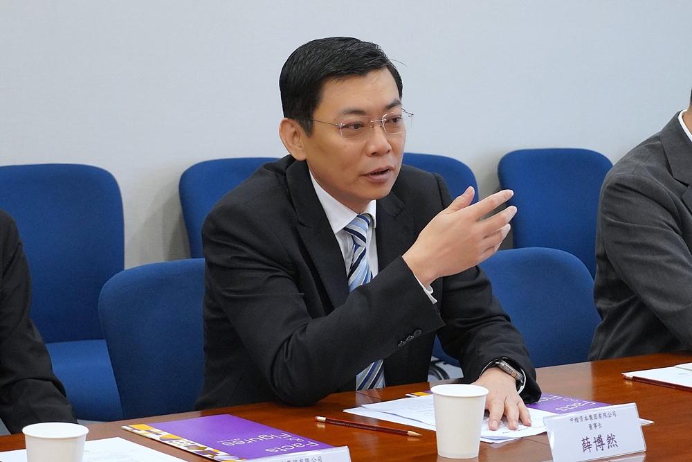 中楷資本董事長薛博然。(中大提供)