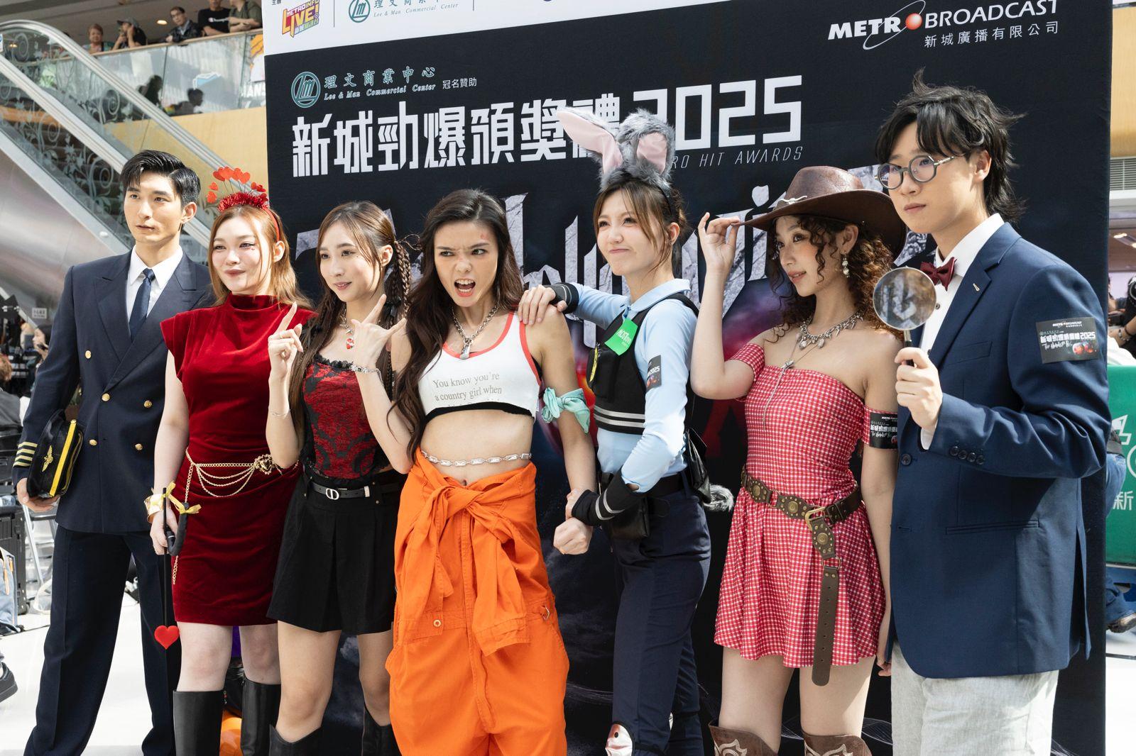 《聲夢》家族和吳若希出席《「新城勁爆頒獎禮2025」The HelloWin Party》。(蘇文傑攝)