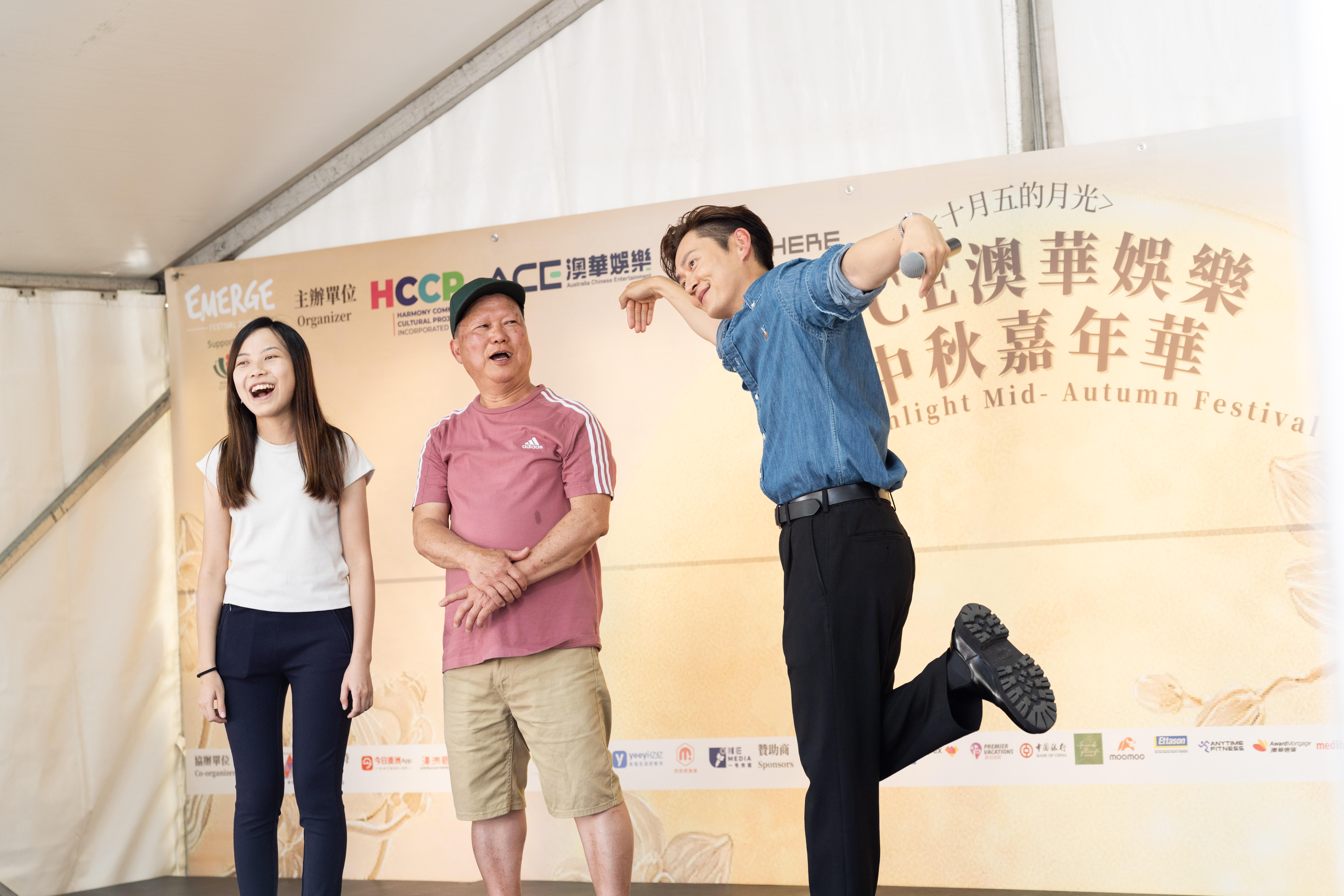 張振朗在澳洲參與一連三場中秋系列活動。