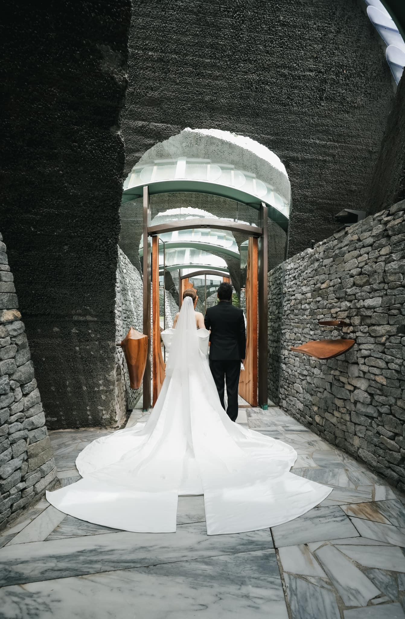 蔣家旻坦言「石之教堂」是自己一直夢想舉行婚禮的地方,但場地僅容納40人。