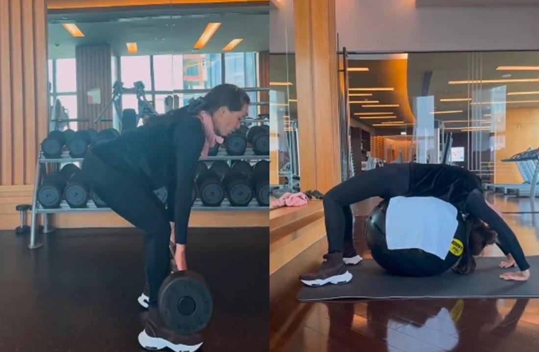 除了醫美,麥家琪更日日操fit體型。