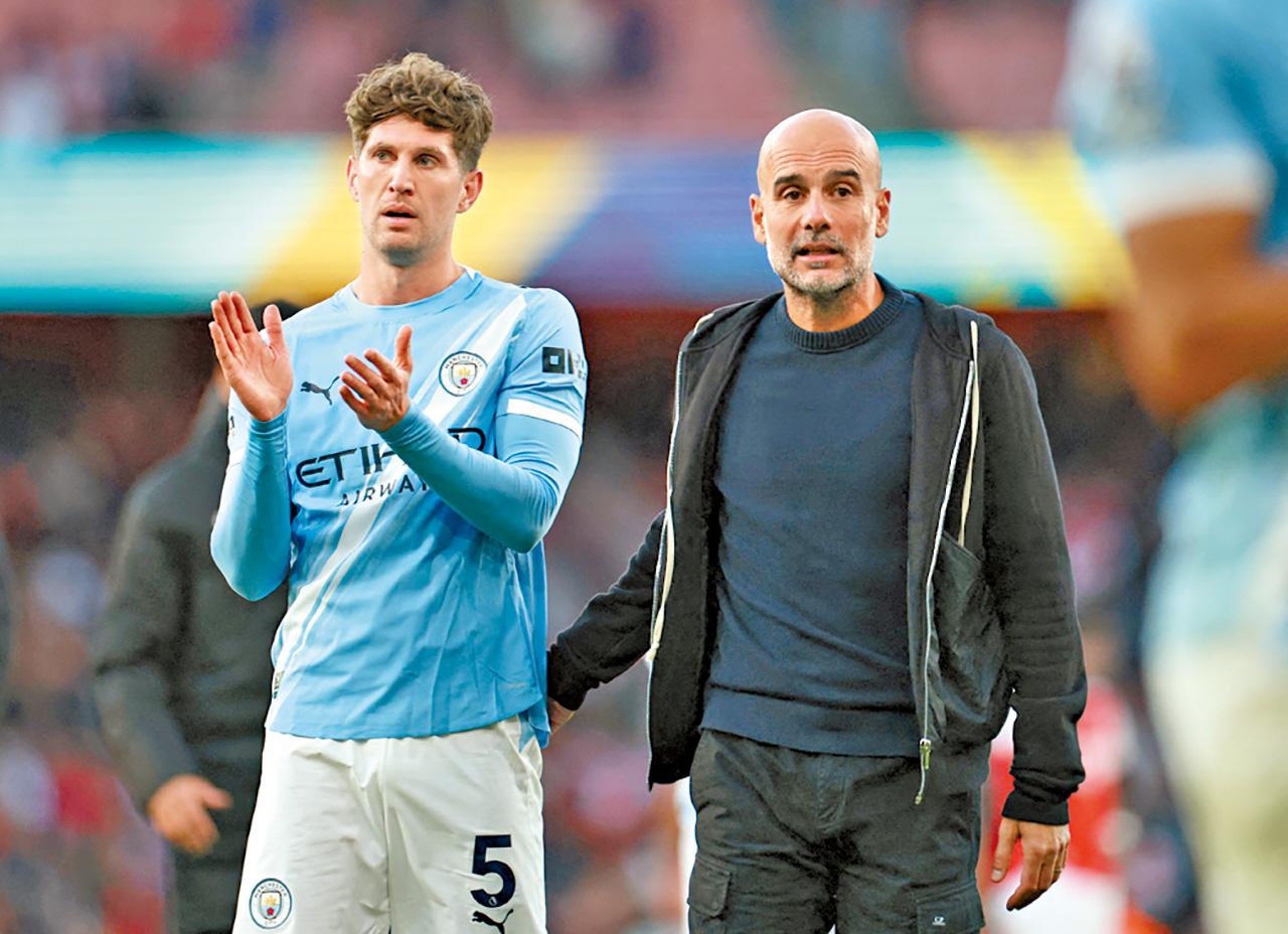 曼城 史東斯 哥迪奧拿