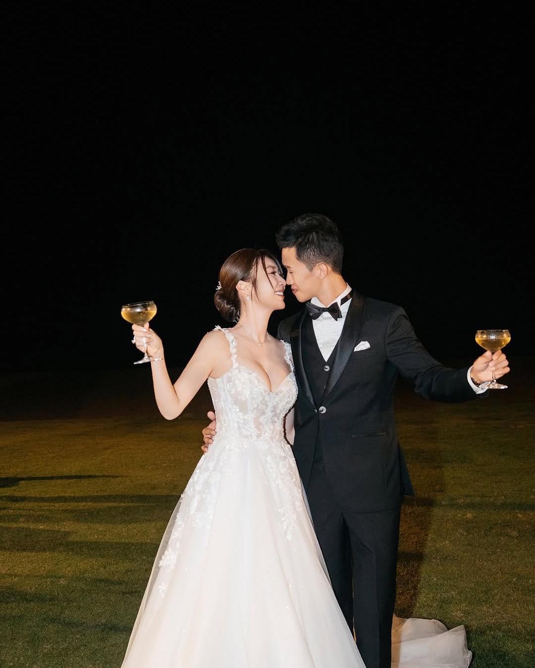 莊思敏日前再婚,與拍拖未夠兩年的高級督察黃耀彬飛到峇里島舉行婚禮。