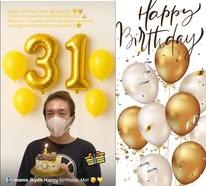 李啟言阿Mo上周日(12日)31歲生日,亦是受傷以來的第4年生日。
