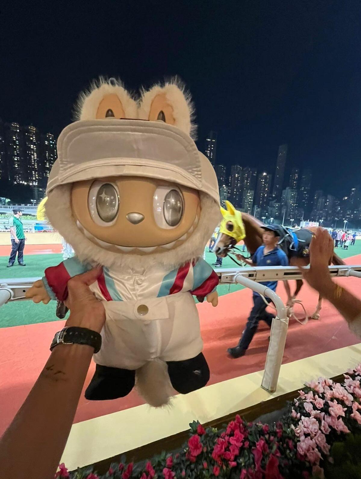 周嘉儀喜歡Labubu,日前入馬場後出Post全都是Labubu。