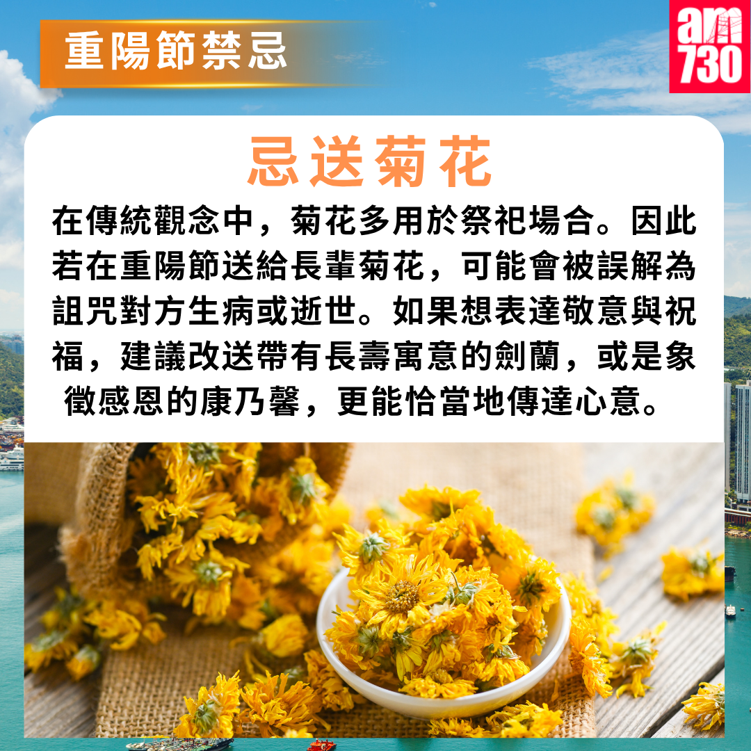 重陽節6大禁忌︱忌送菊花