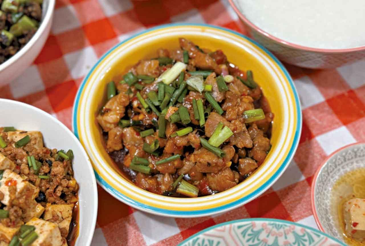 沙葛菜脯炒肉丁