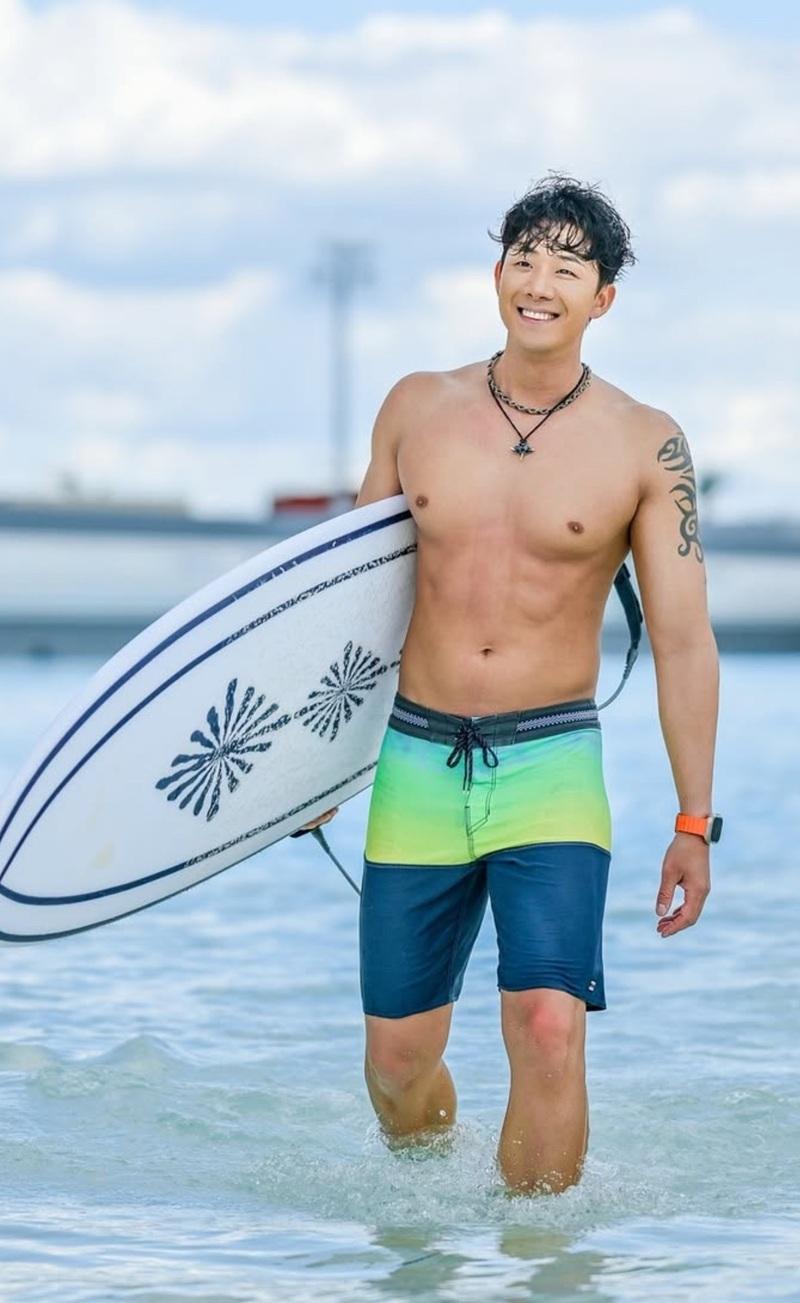 34歲車炫承體型健碩,參加《體能化巔》後成為健身界男神。