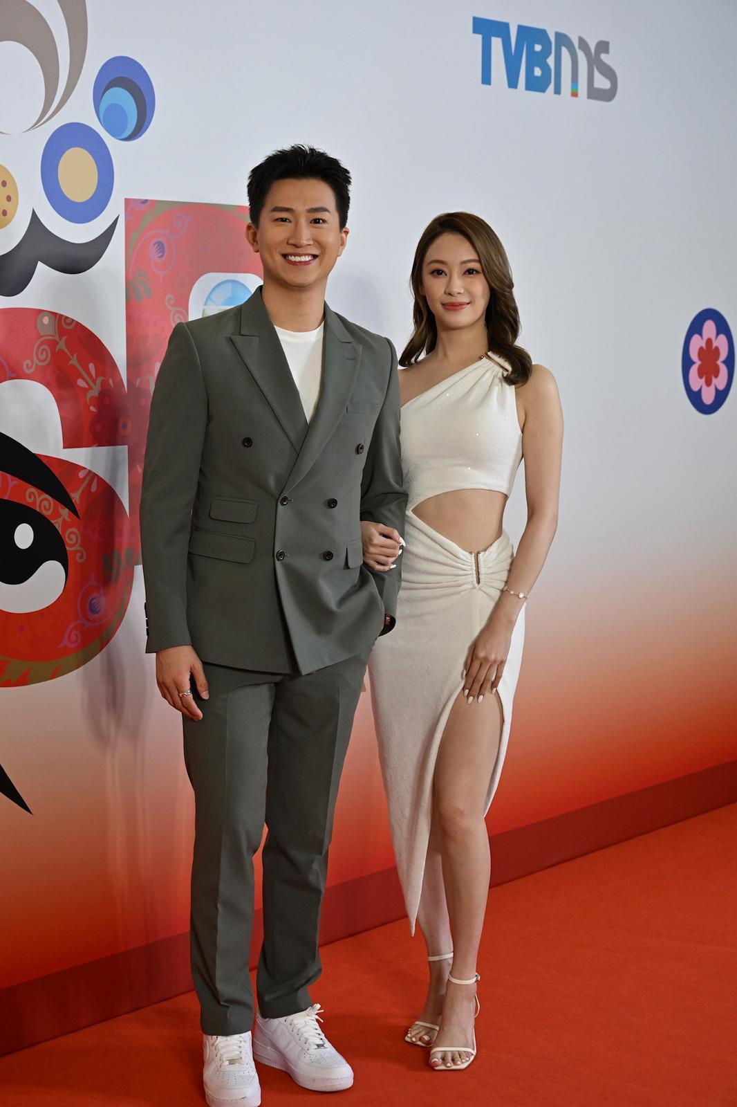 葉蒨文與曾展望今日亦有出席《TVB同行新世代節目巡禮2026》。 (娛樂組攝)