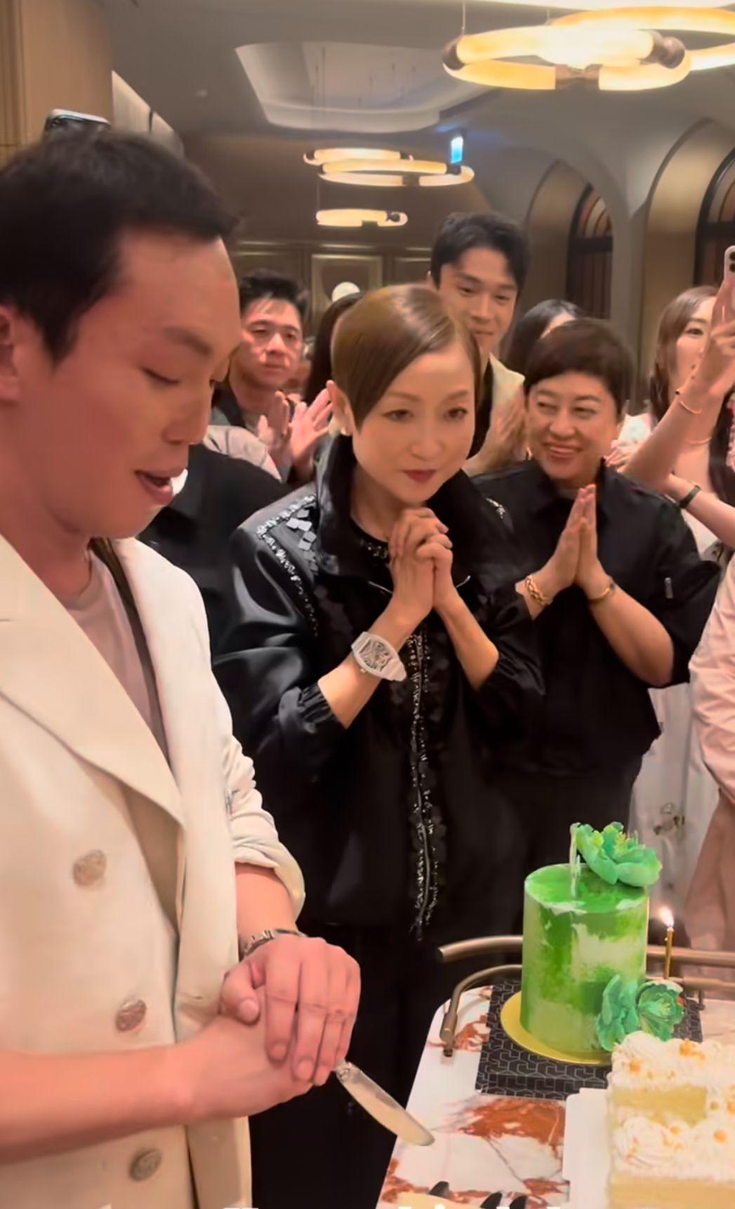 陳柏熹昨晚與家人及好友慶祝38歲生日。