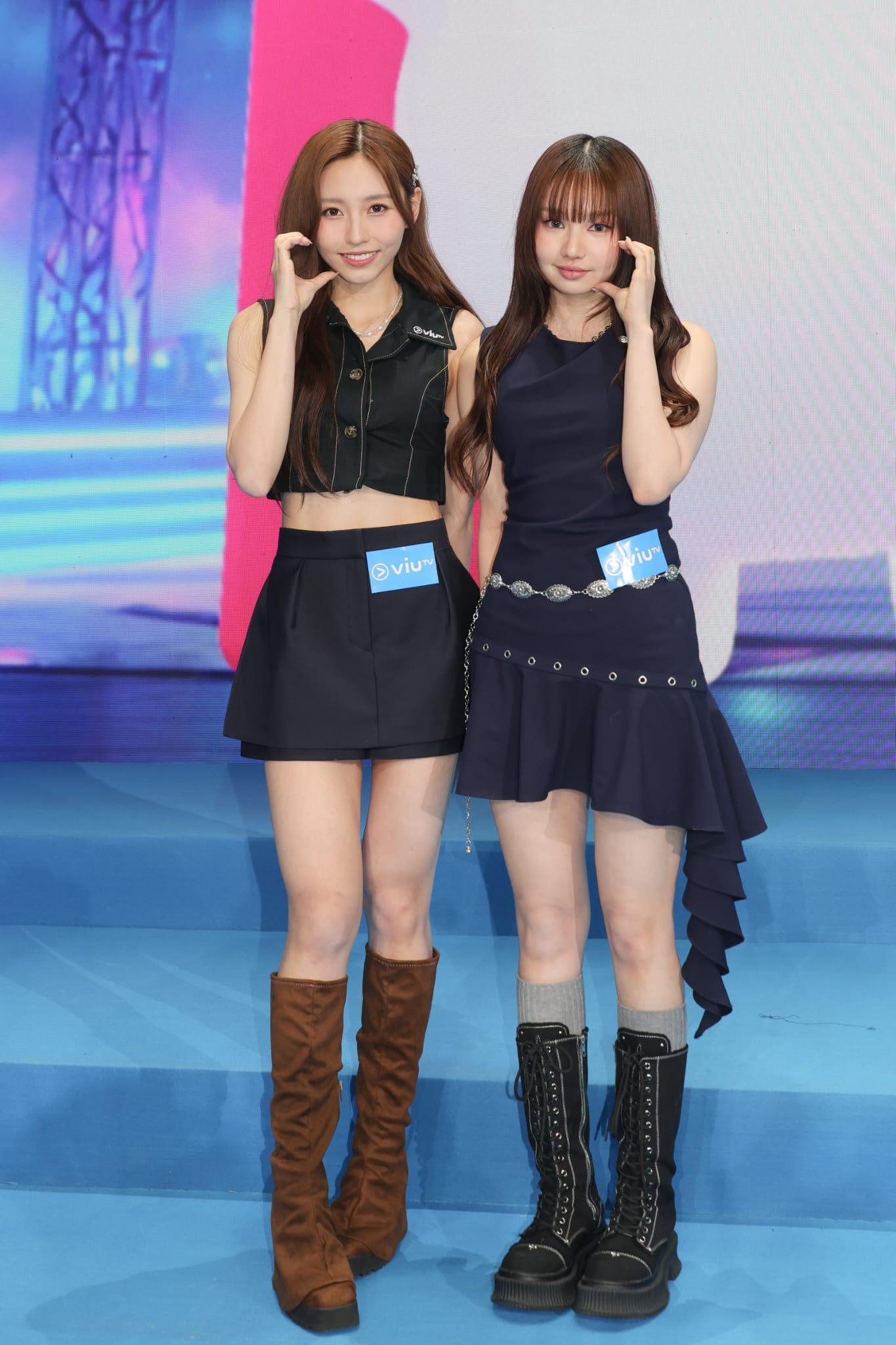 許軼Day和蘇雅琳Ivy So出席《ViuTV 2026 節目巡禮》。(吳康琦攝)