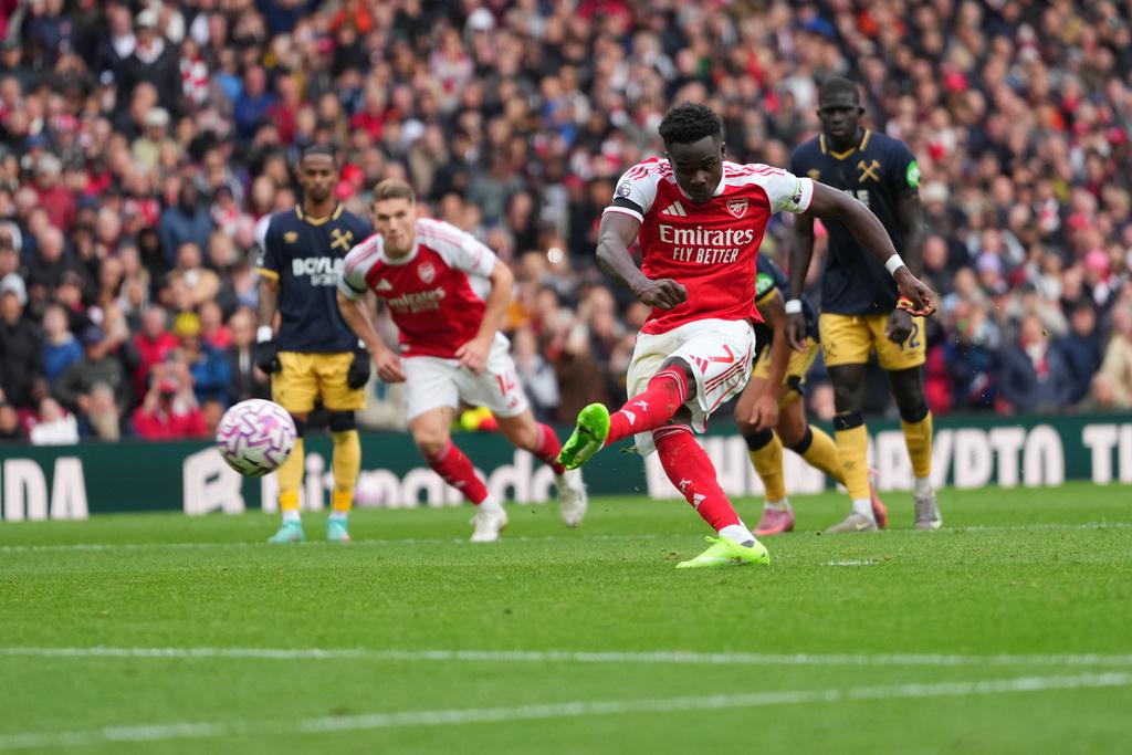 阿仙奴翼鋒沙卡身價為1.5億歐元。(資料來源︰transfermarkt)