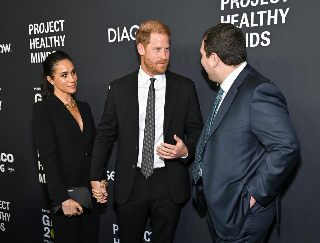 梅根及哈里近日現身公開場合。(美聯社)