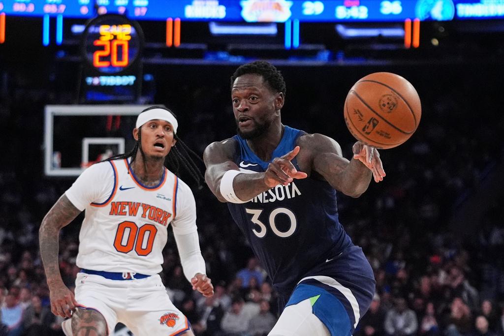 木狼前鋒蘭度(Julius Randle)去季季後賽打出代表作。