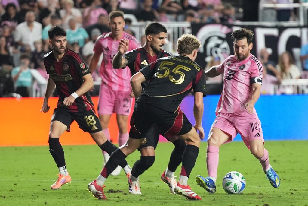 國際邁亞密4:0贏阿特蘭大聯。(美聯社)