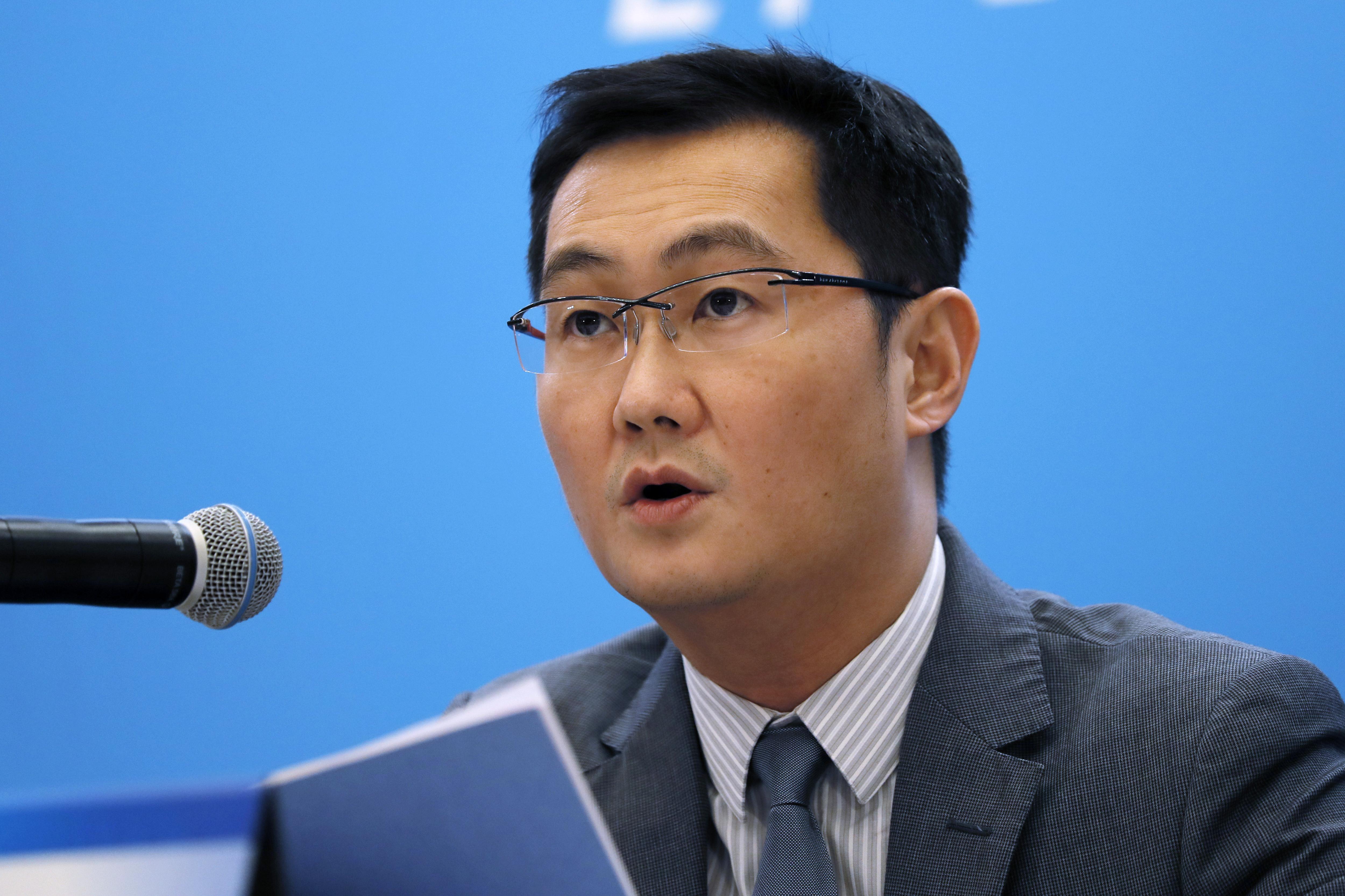 騰訊主席馬化騰排第三,身家4,650億人民幣。(資料圖片)
