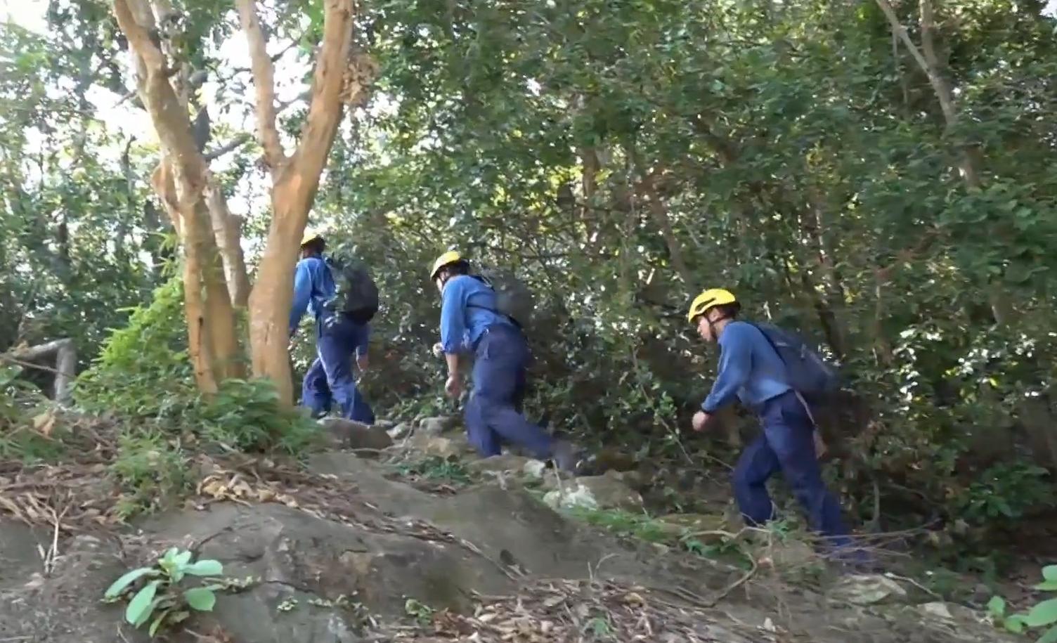 有人報警稱八仙嶺仙姑峰發生山火。(有線電視新聞截圖)