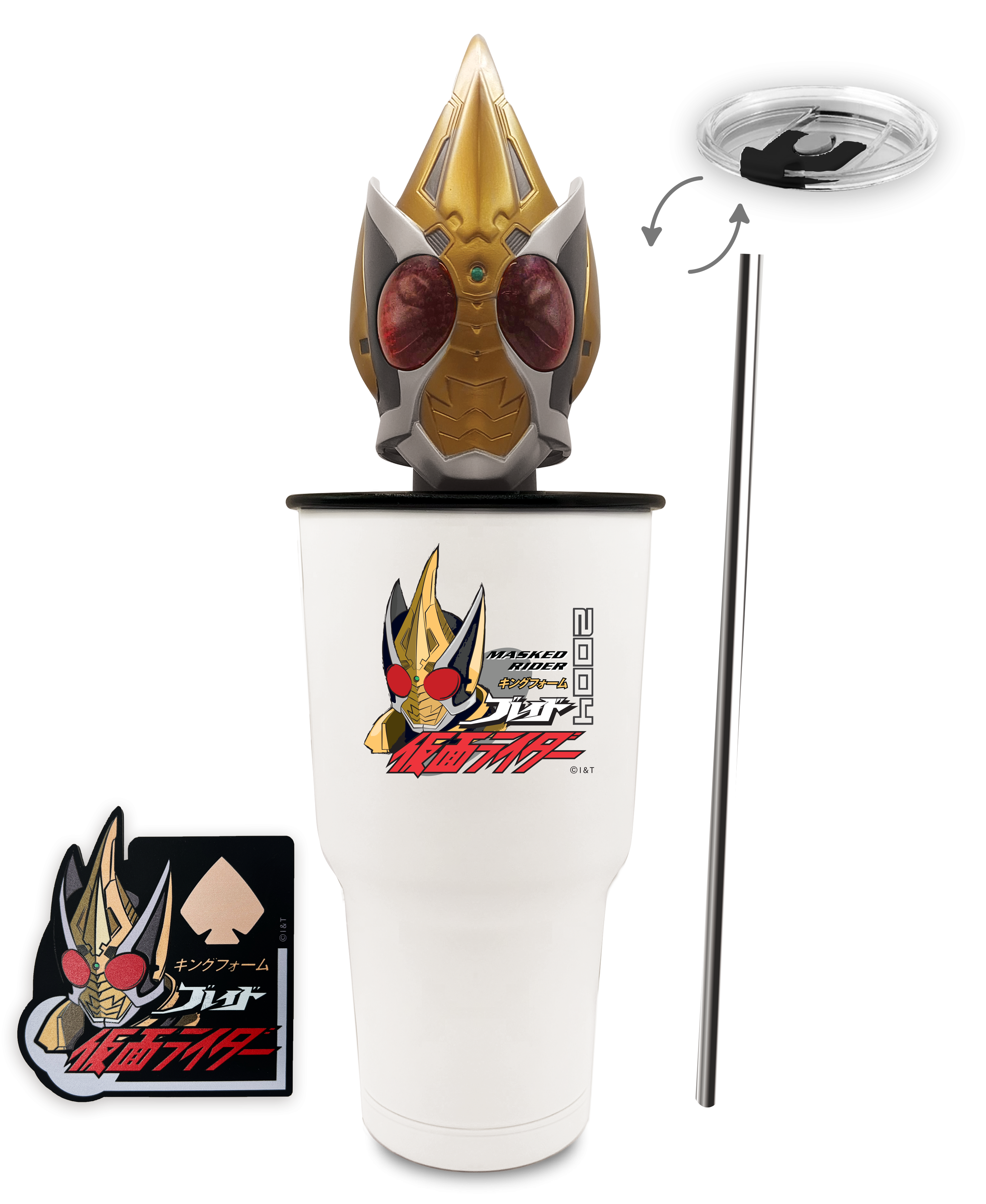 【獨家發售】幪面超人不鏽鋼杯連立體造型蓋(各款) $299/件