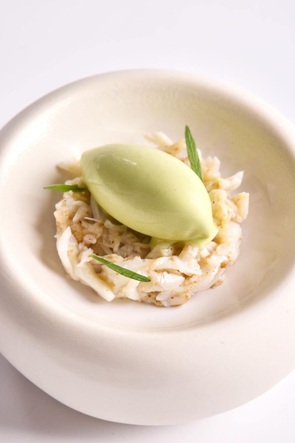 Cristal Room by Anne-Sophie 花蟹配蕎麥茶、天竺葵及龍蒿雪糕