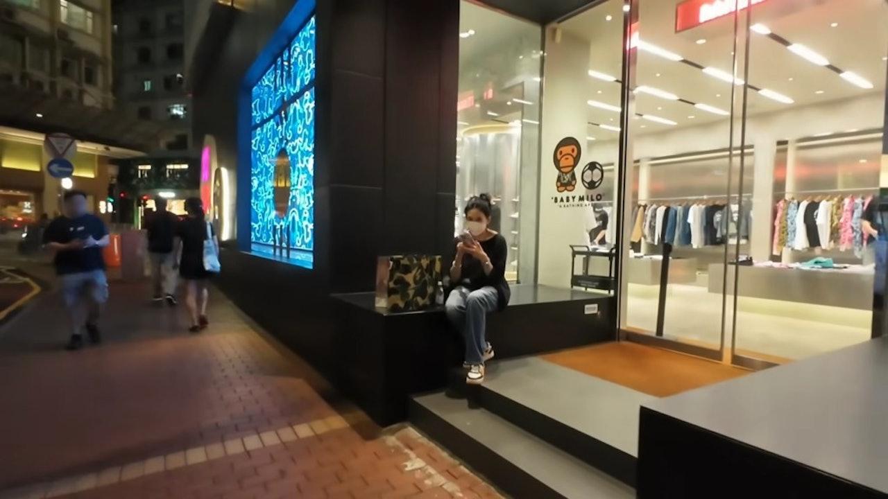 邱淑貞被巧遇現身銅鑼灣。