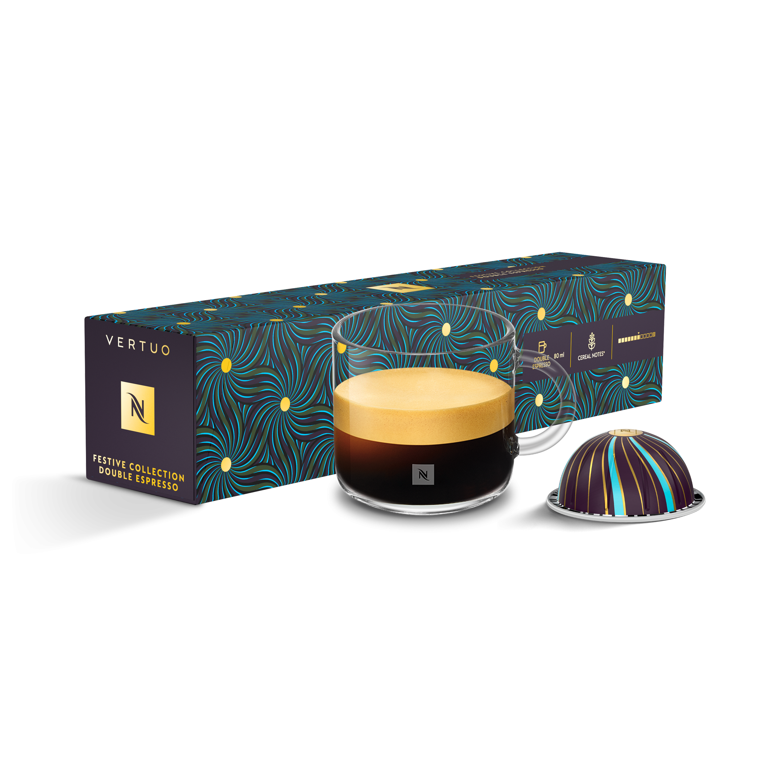 Festive Espresso (原創系列 $78) 和Festive Double Espresso (馥旋系列) $113