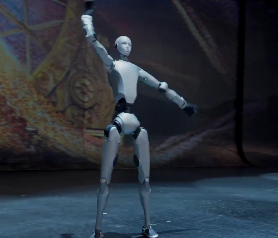 H2機械人全身自由度大幅提升至31個,可流暢地跳芭蕾舞。(宇樹科技微博)