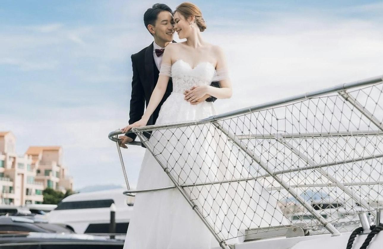 婚紗照女主角非關嘉敏。