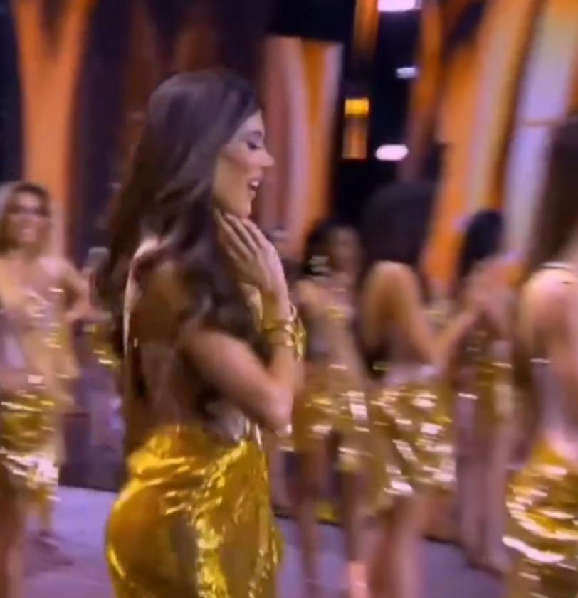 萬國小姐2025|巴拿馬佳麗Isamar Herrera以為自己進入最後22強,仍未發現是一場美麗的誤會。