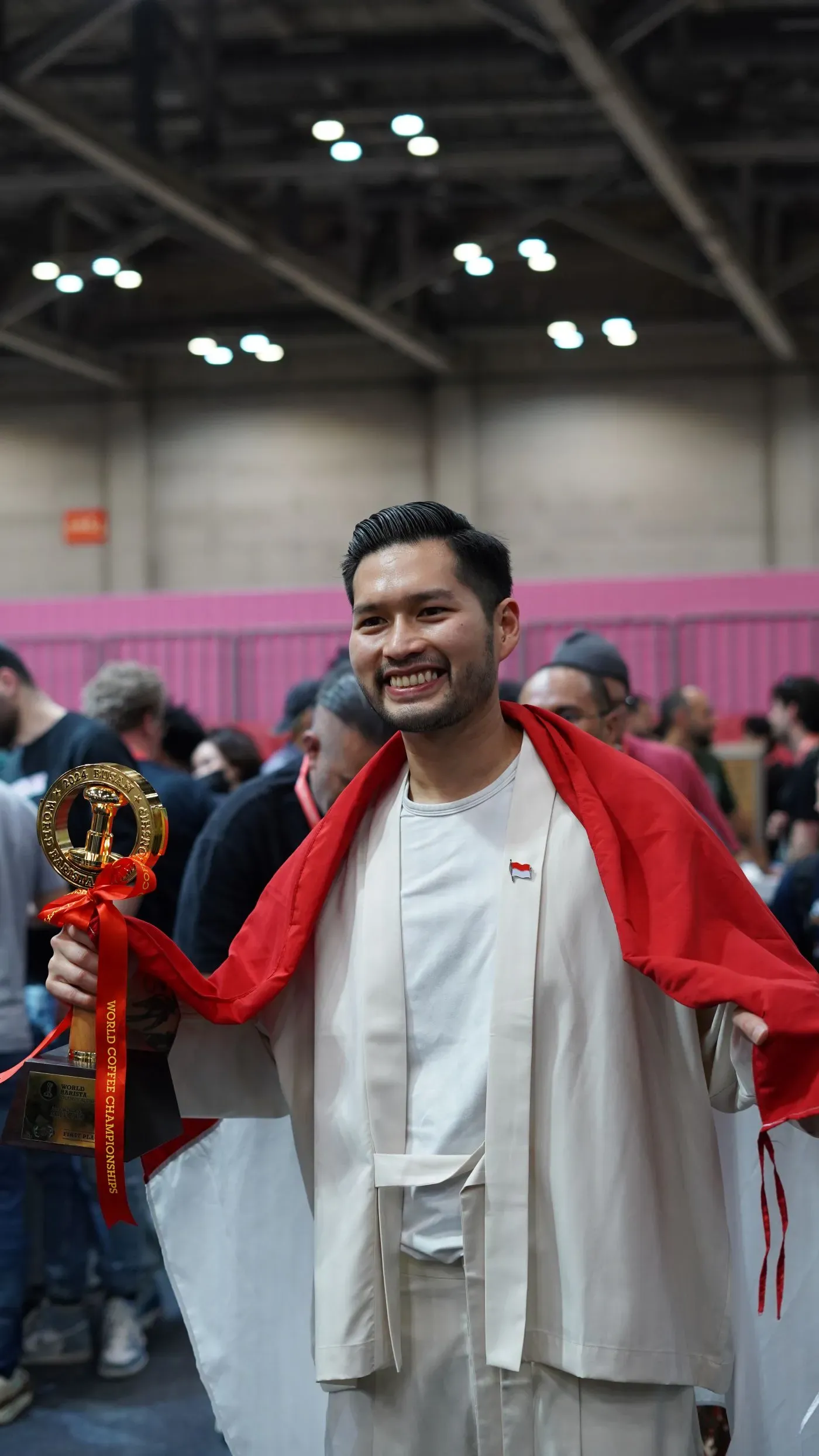 2024世界咖啡師大賽冠軍、來自印尼的Mikael Jasin,會舉辦為期三天咖啡師發辦。