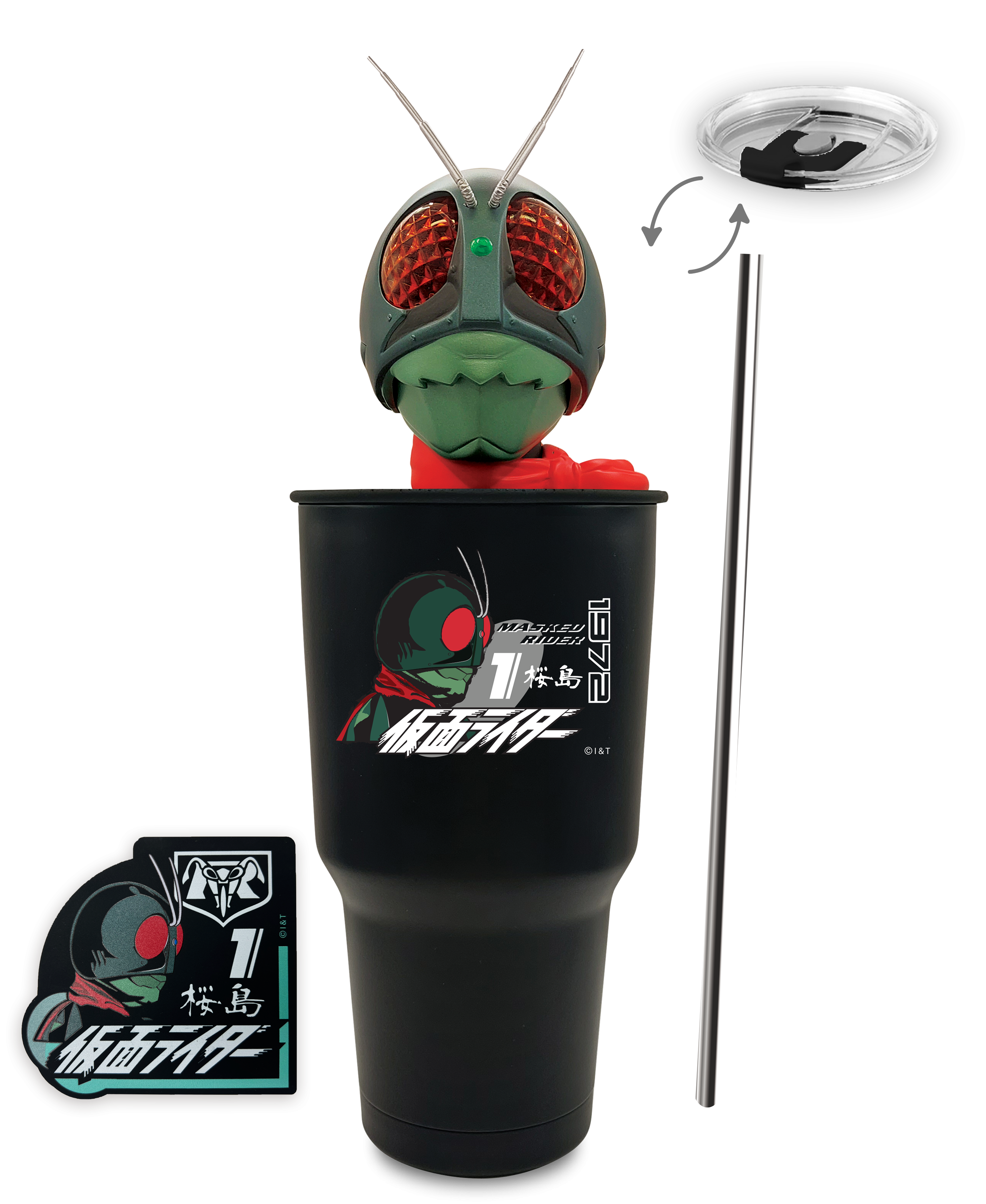 【獨家發售】幪面超人不鏽鋼杯連立體造型蓋(各款) $299/件