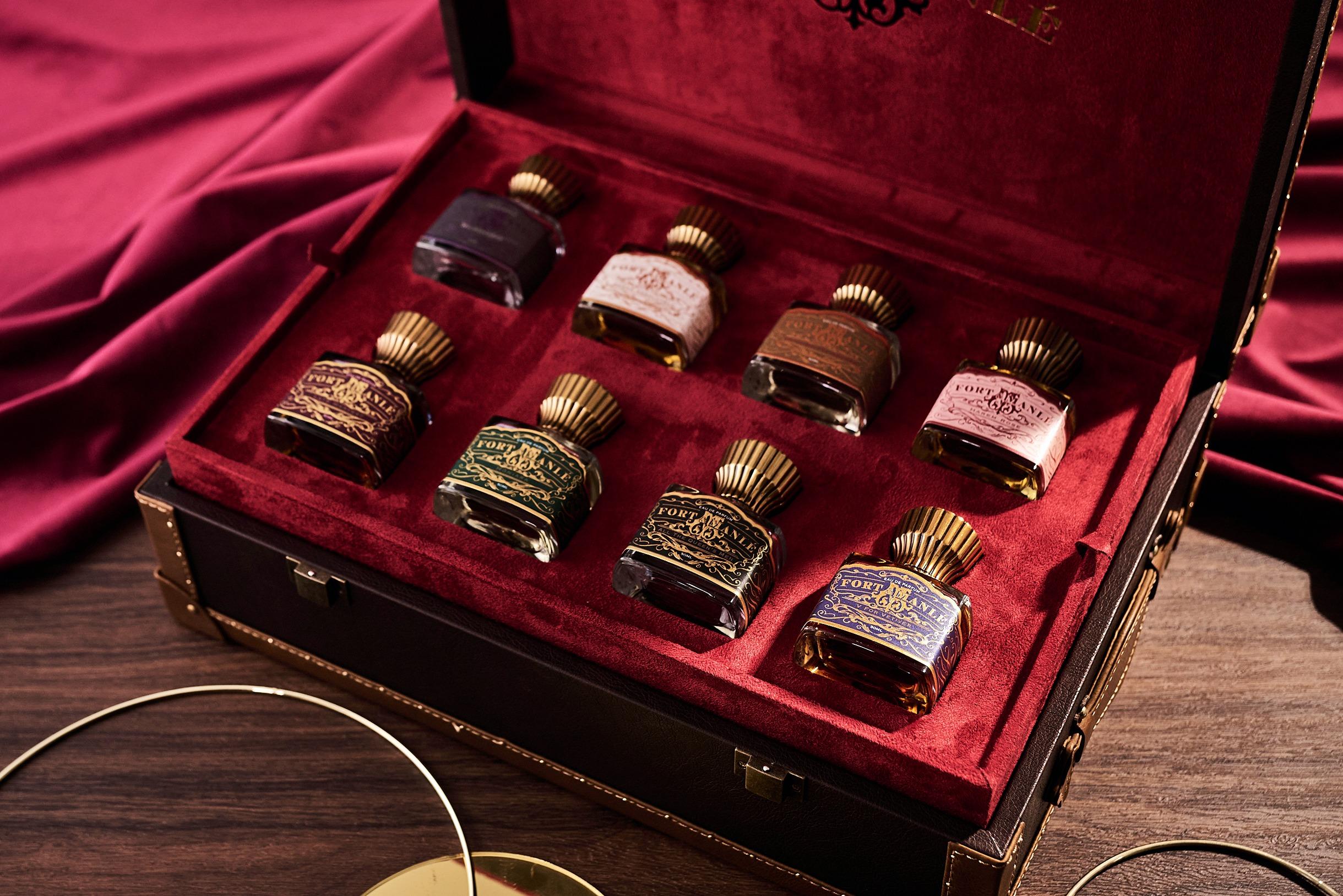 Fort & Manlé 全球首間香水店開幕,店內散發低調優雅的復古氣息。店面採用經典木材裝飾,營造高尚格調,仿如高級私人雪茄酒窖的氛圍。