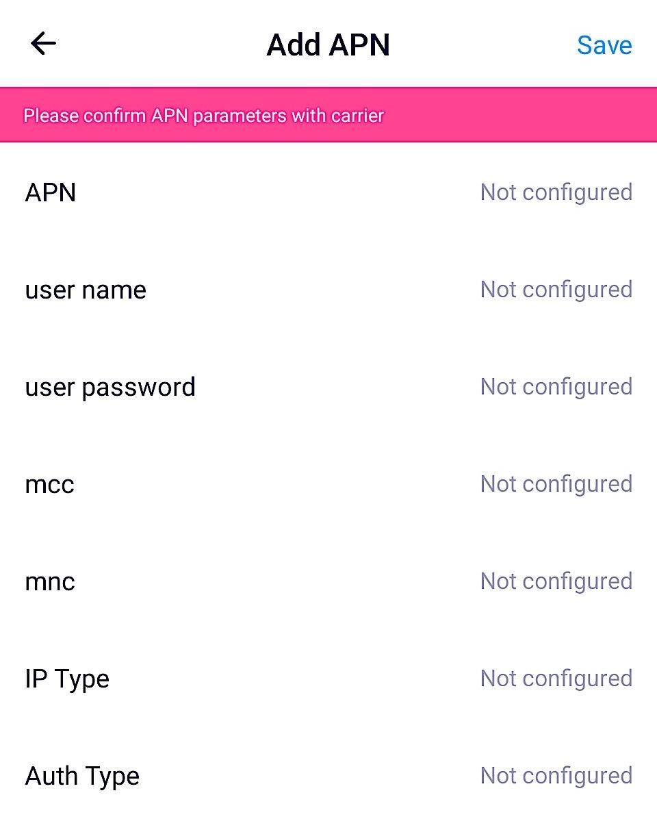 TecAnswer S1H 兒童智能手錶採用的是 nanoSIM 卡設計,香港大部份的電訊商卡只要完成了實名登記都能使用,但如果真的需要輸入 APN,也能在手機 Apps 裡找到。