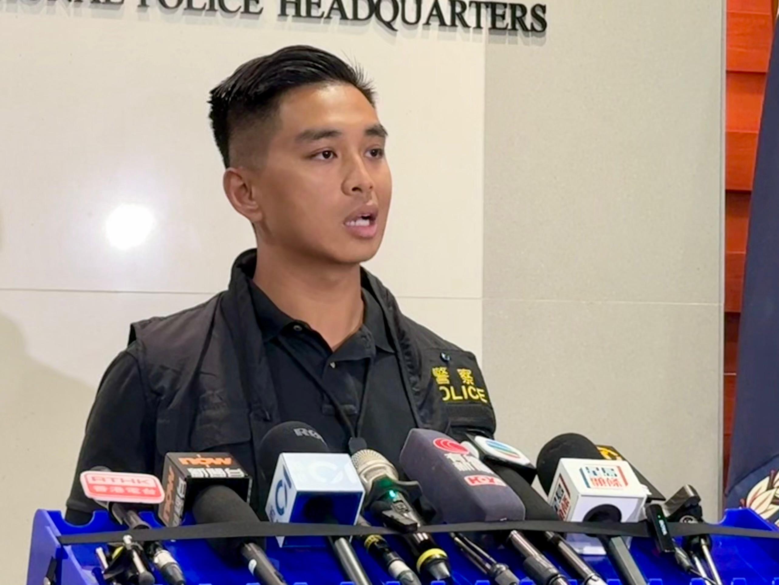 重案組第4B隊高級督察吳彥交代案情。