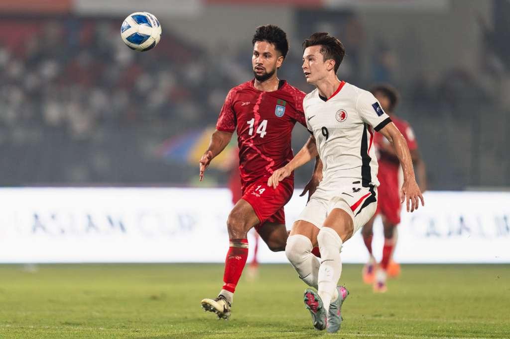 香港前鋒的安永佳。(香港足總圖片)