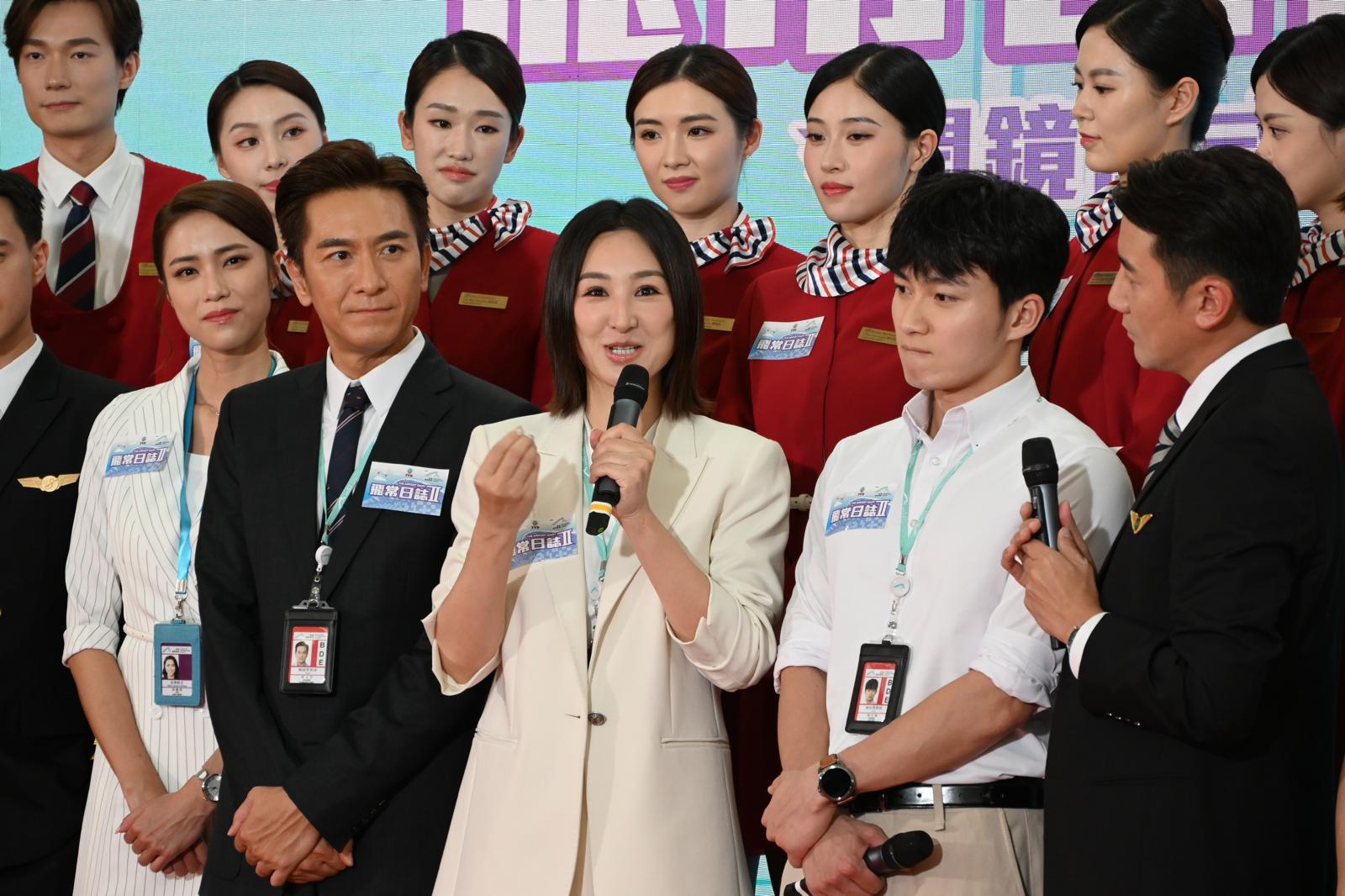 高海寧透露自己不用拍劇也會在機場出現。(娛樂組攝)