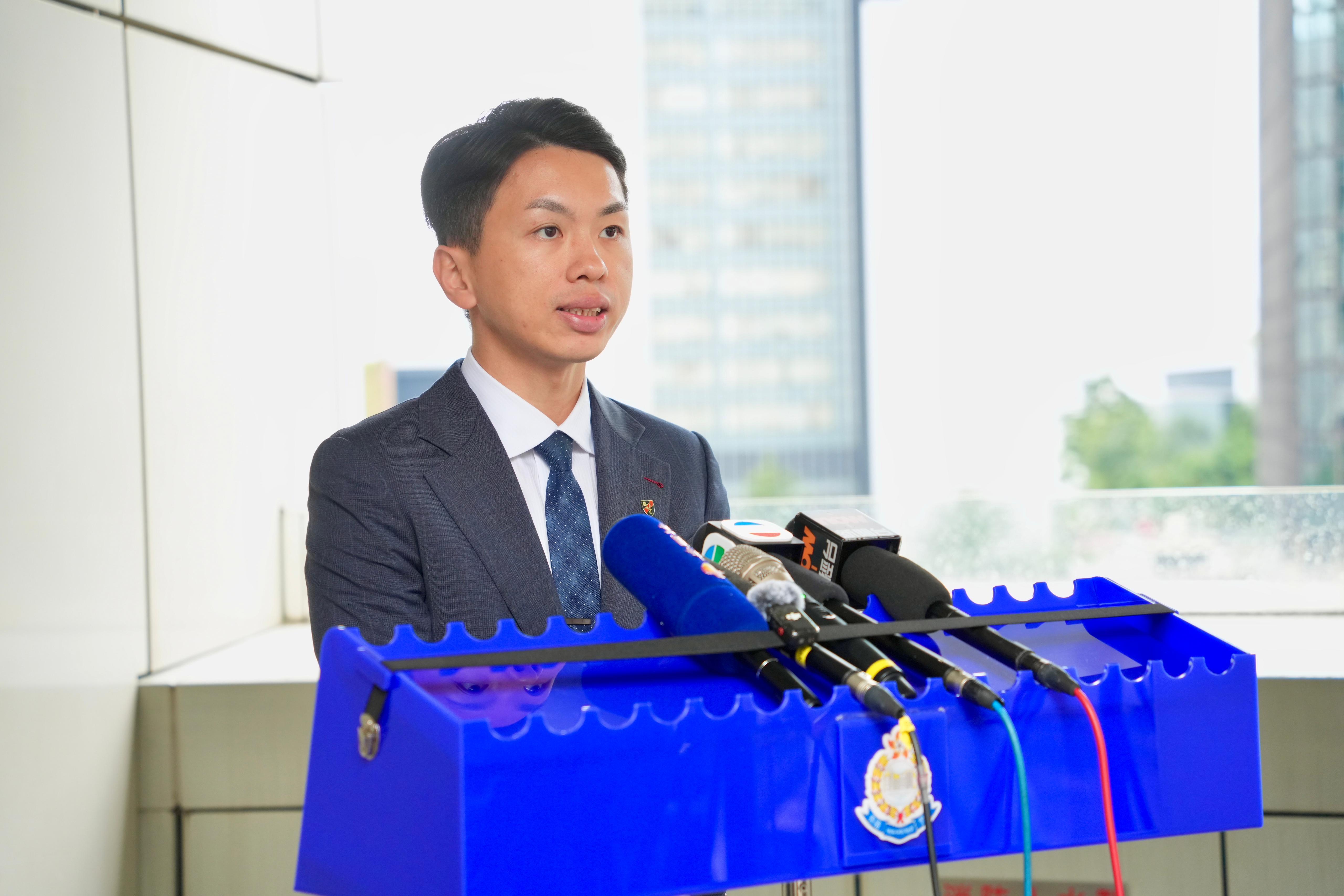 商業罪案調查科高級督察韓振光。