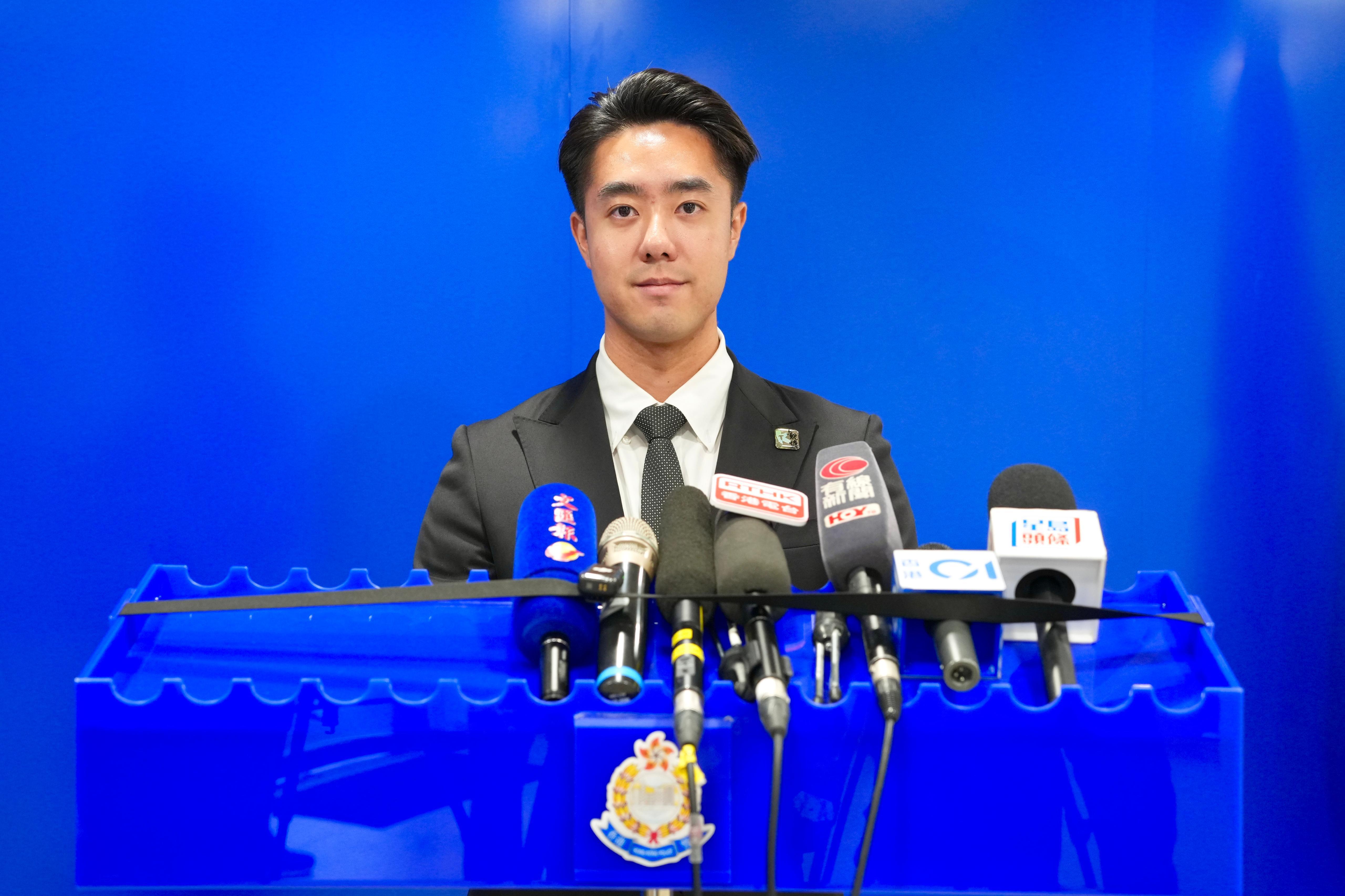 觀塘警區反三合會行動組督察梁普恩。