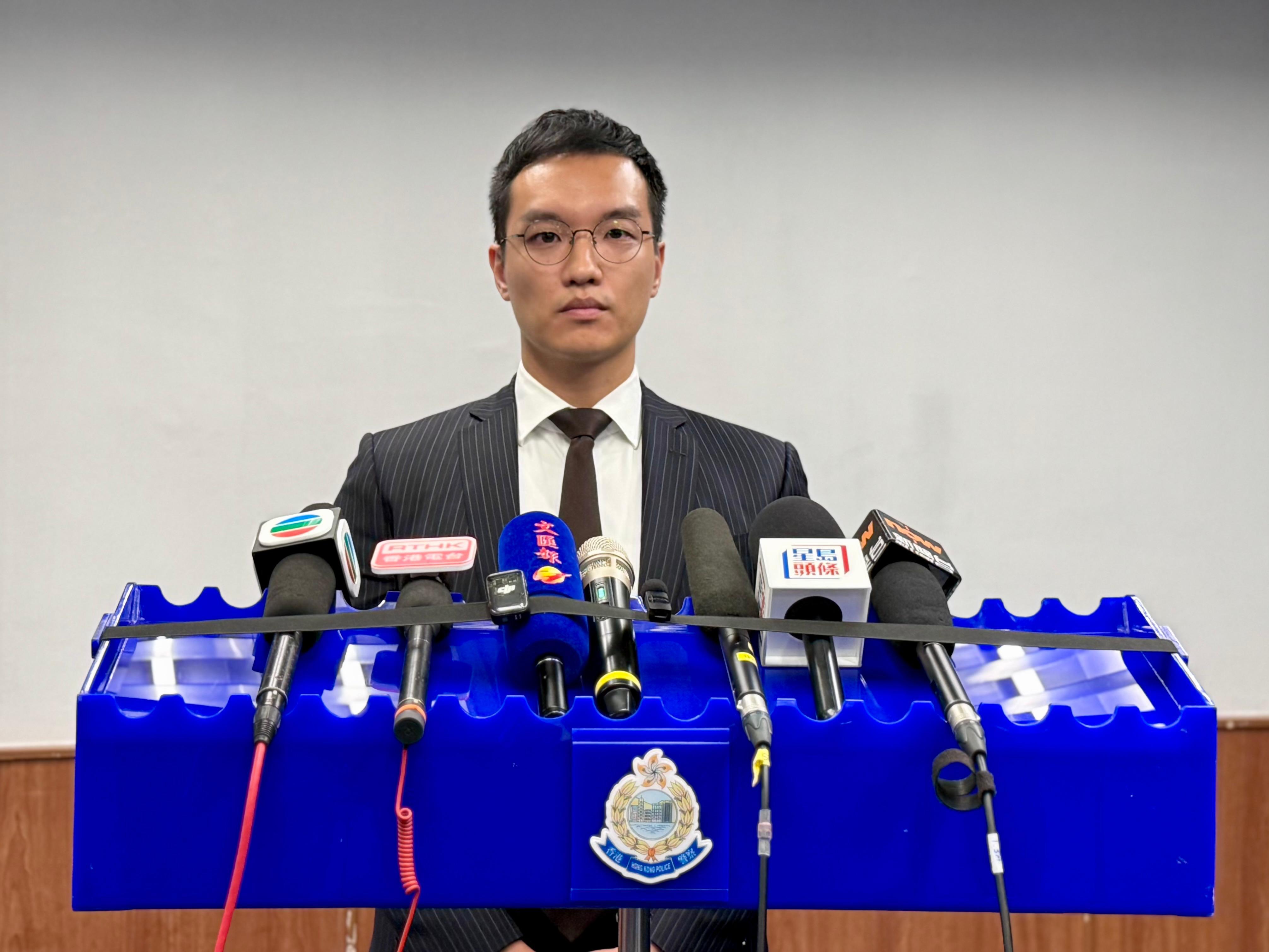 西九龍總區重案組第4A隊高級督察林家樂。