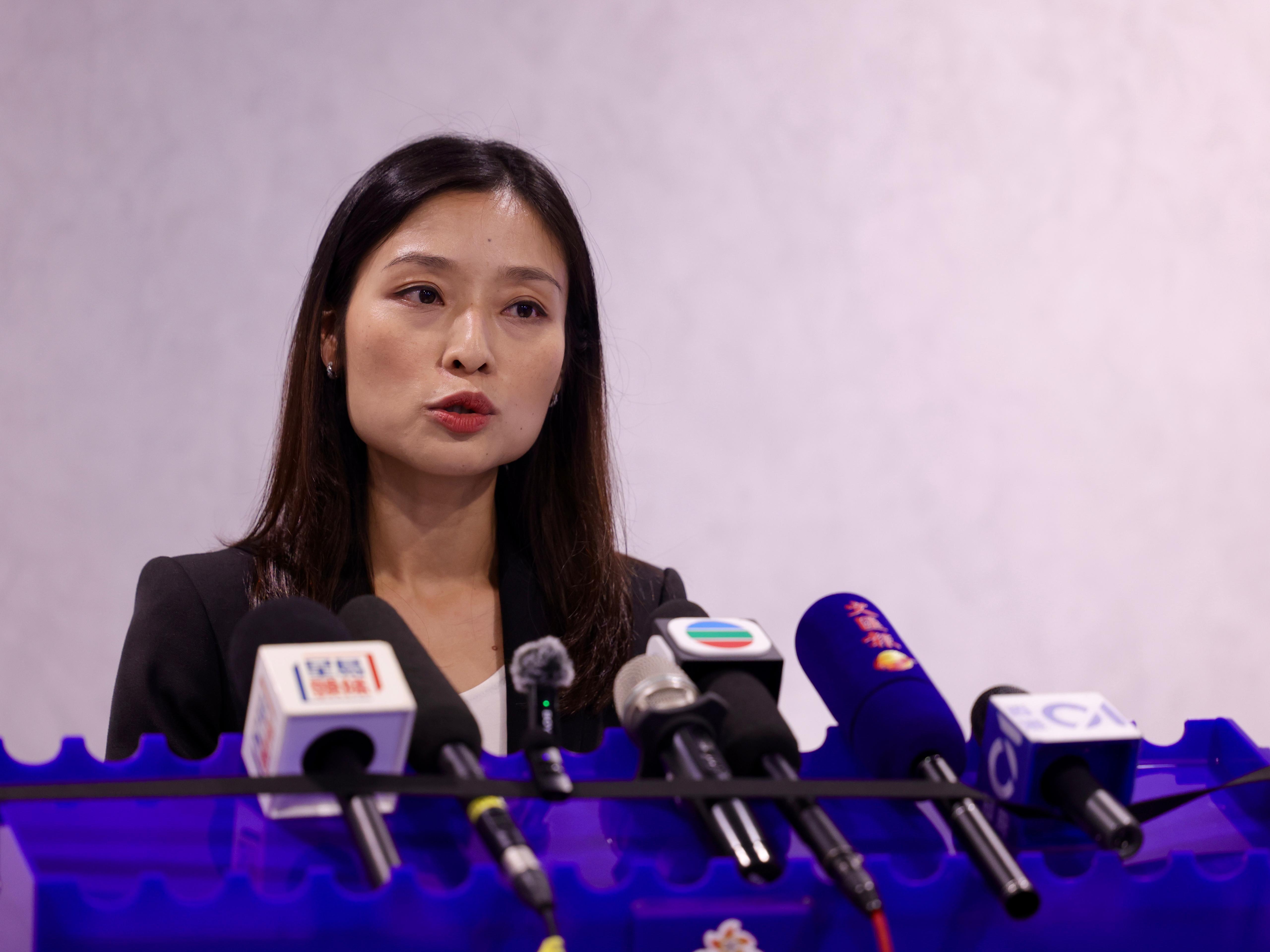 東九龍總區科技及財富罪案組第一隊高級督察任婉彤。